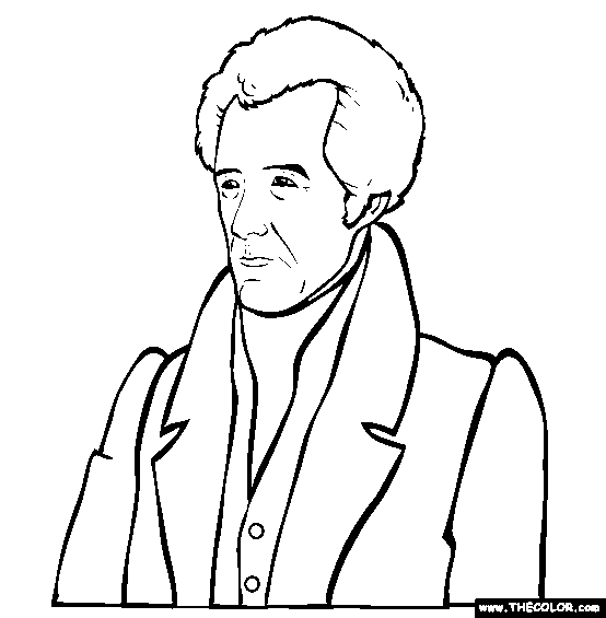 Andrew jackson online coloring page andrew jackson online coloring pages coloring pages