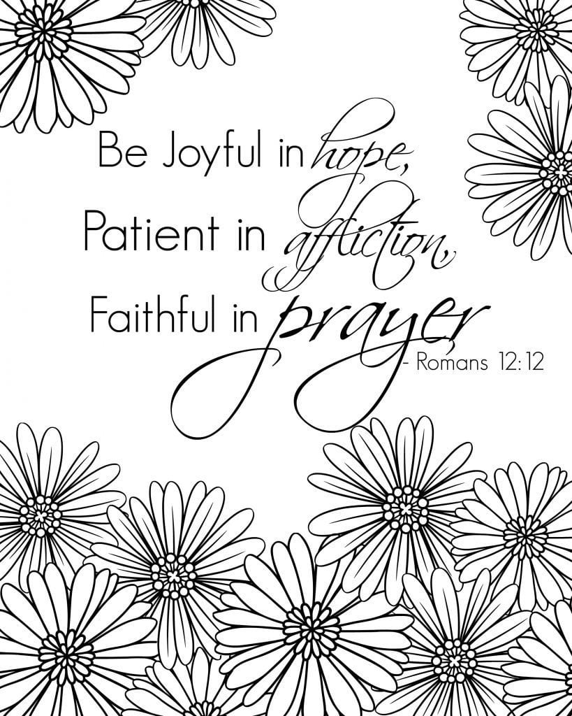 Free printable bible verse coloring sheets â simple mom project