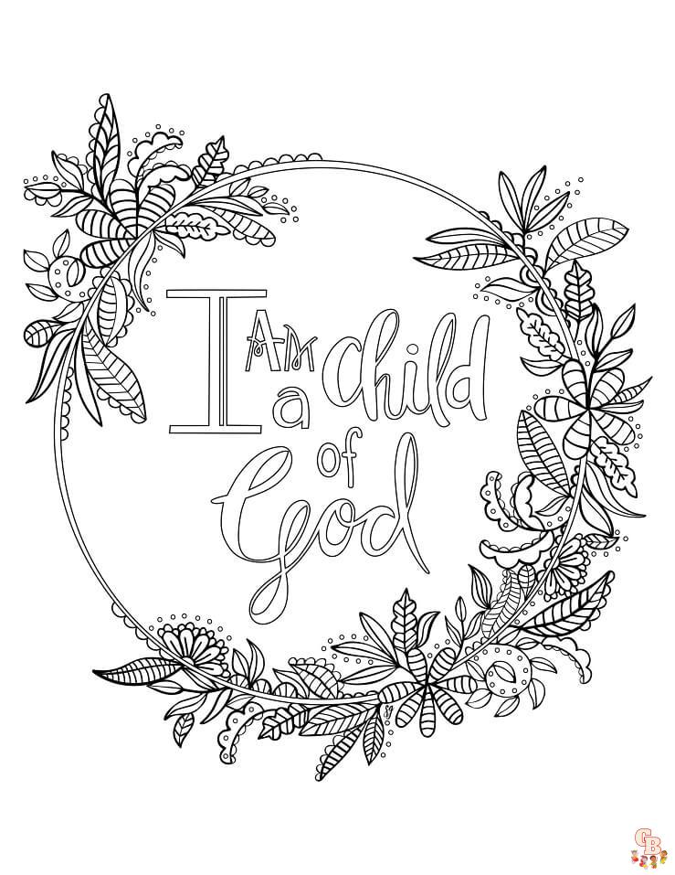 Easy bible verse coloring pages printable free