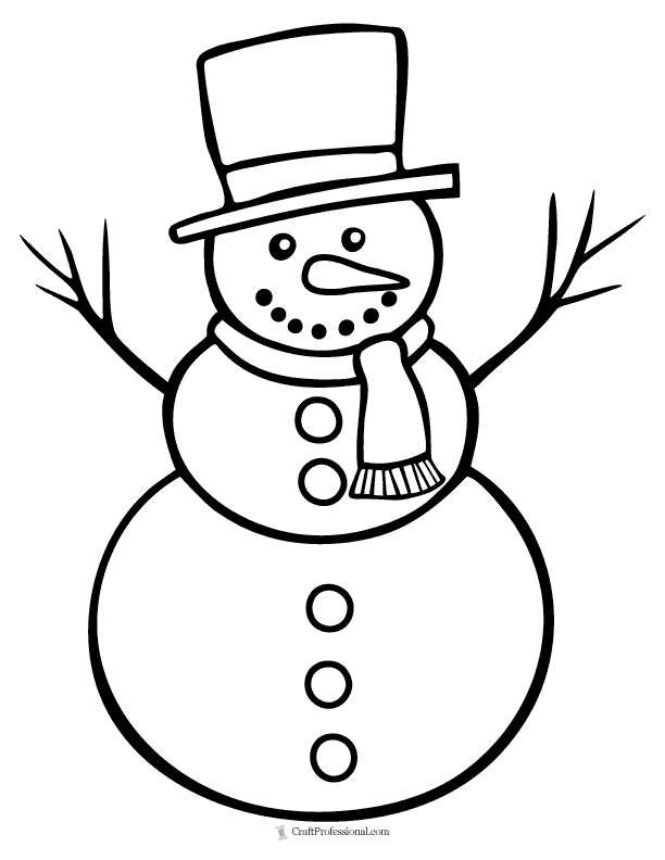 Free snowman coloring pages printable winter fun for kids and adults
