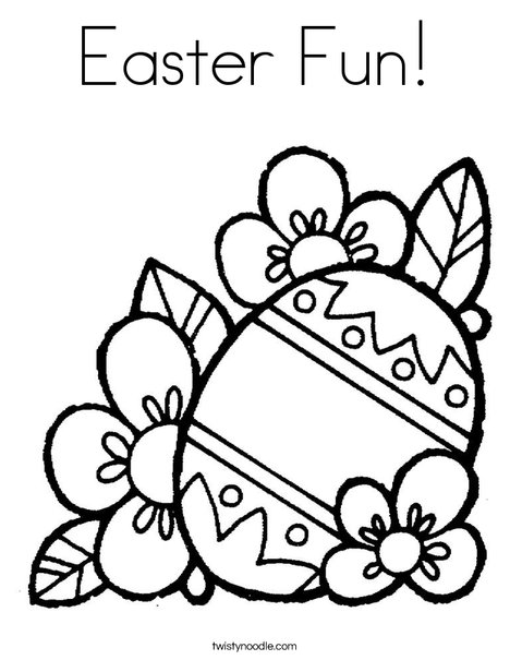 Easter fun coloring page