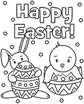 Free easter coloring pages pictures