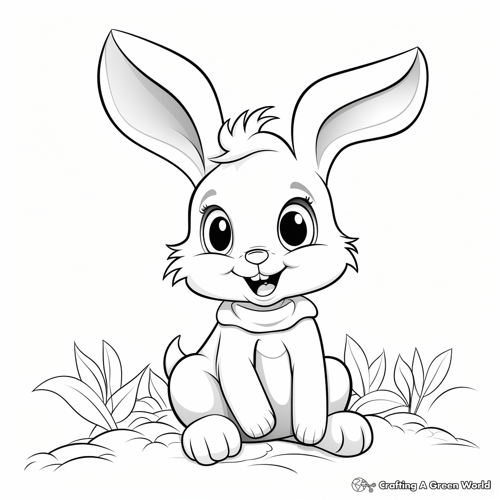 Easy easter coloring pages