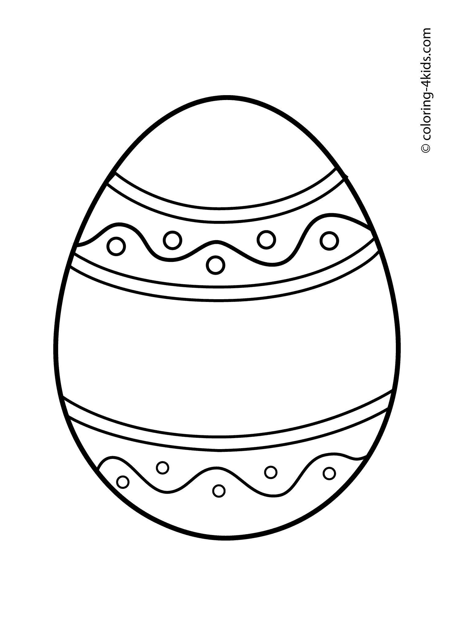 Delightful easter egg coloring pages for kids