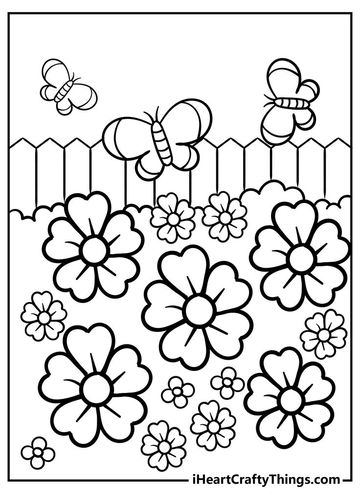 Garden coloring pages garden coloring pages spring coloring pages cute coloring pages