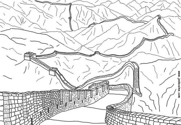 Great wall of china coloring pages