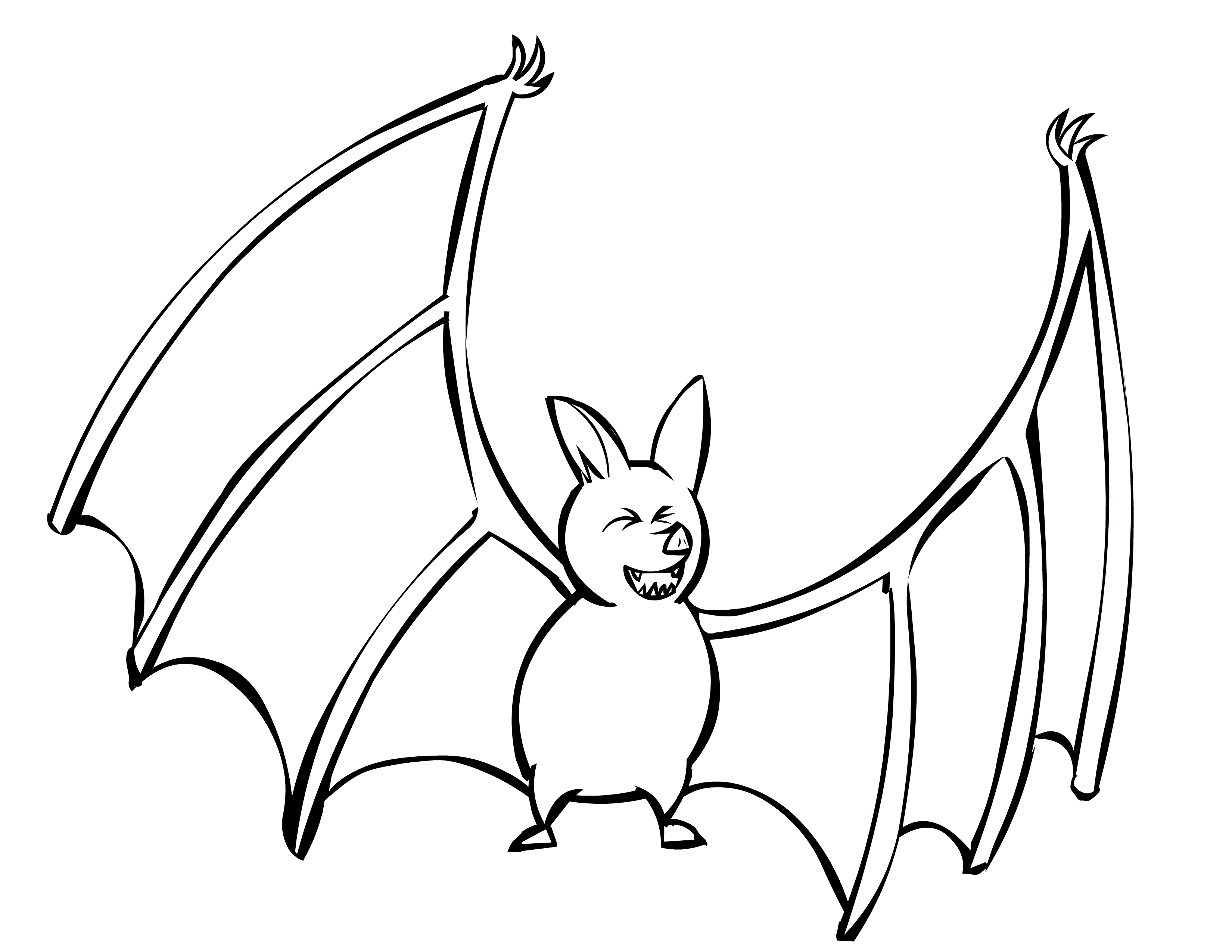 Cute bat coloring pages you can print for free