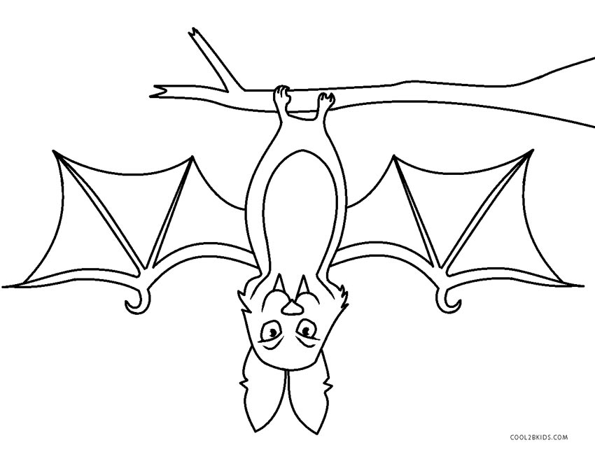 Cute bat coloring pages you can print for free