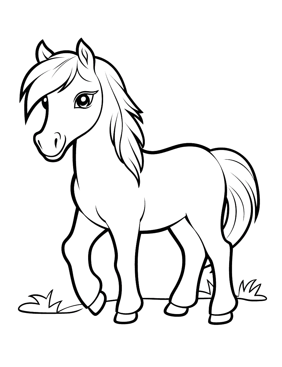 Horse coloring pages free printable sheets