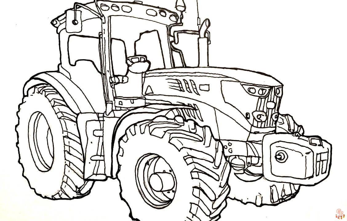 Enjoy fun time with john deere coloring pages for kids