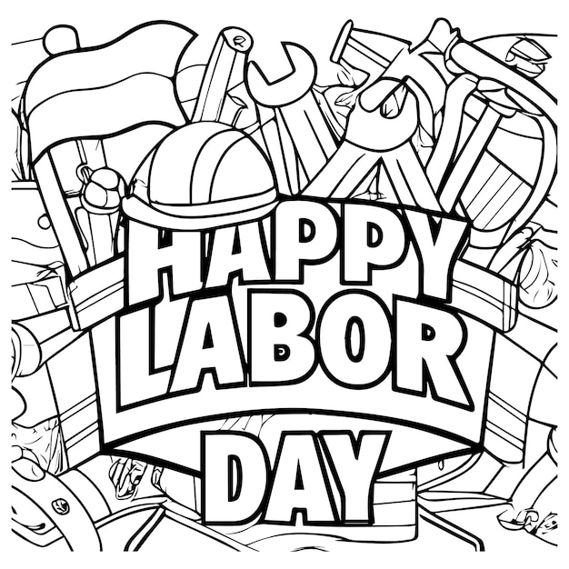 Premium vector happy labor day vector