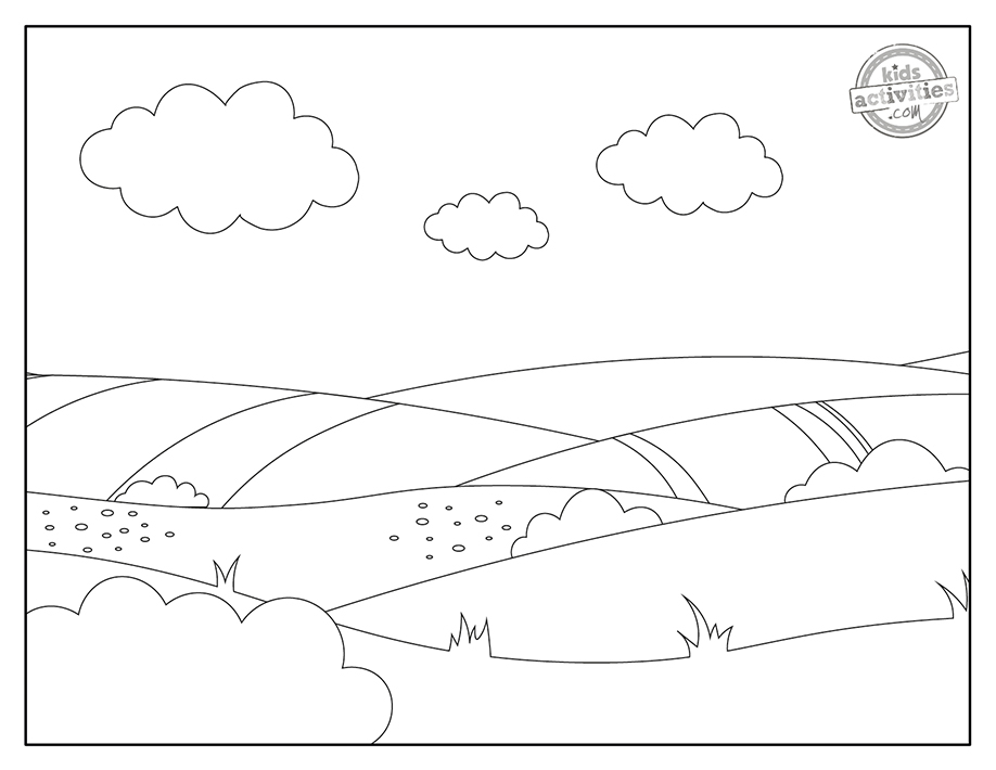 Printable landscape coloring pages for kids kids activities blog