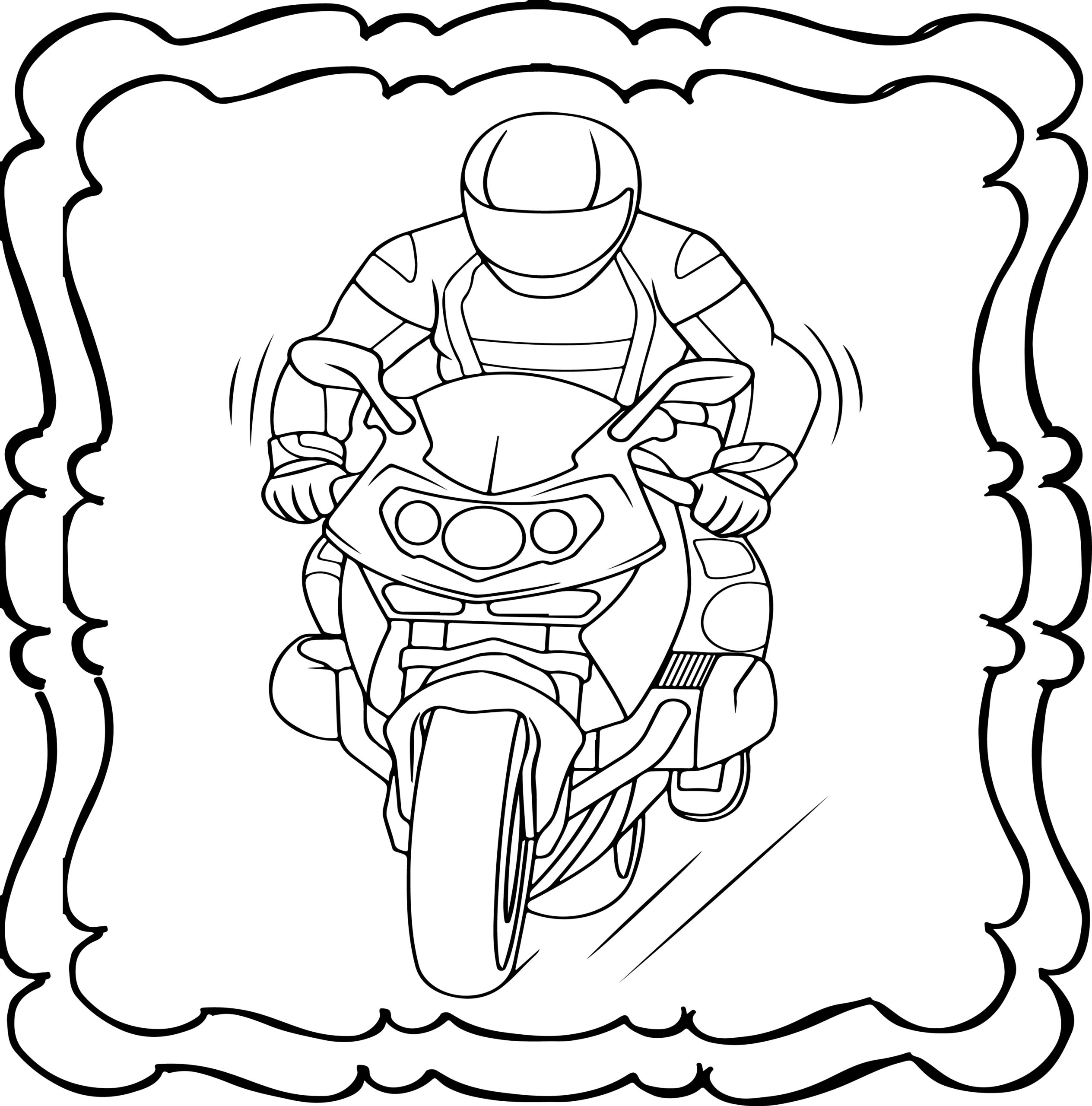 Motorcycle coloring book easy and fun motorcycles coloring book for kids made by teachers