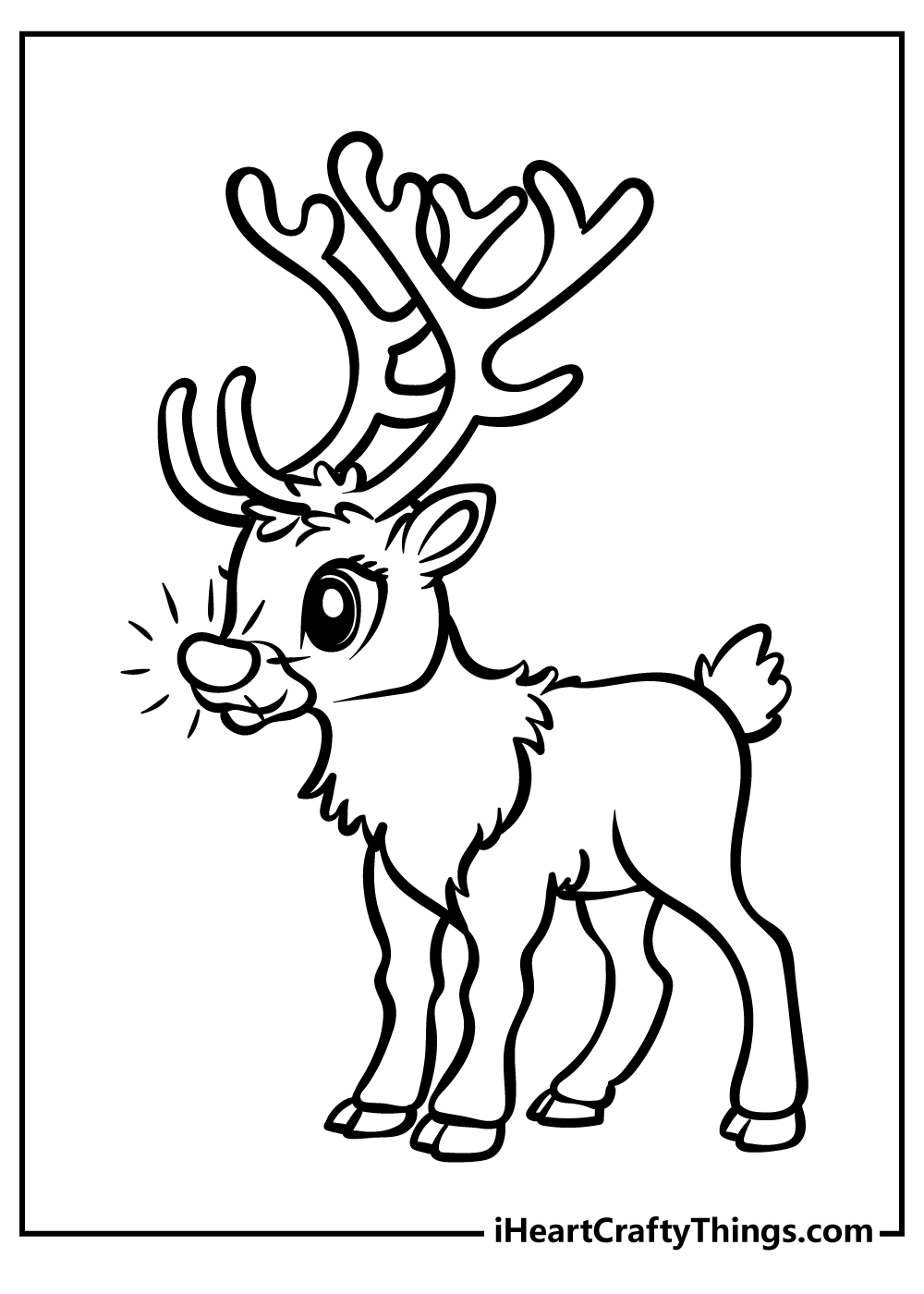 Rudolph coloring pages free printables