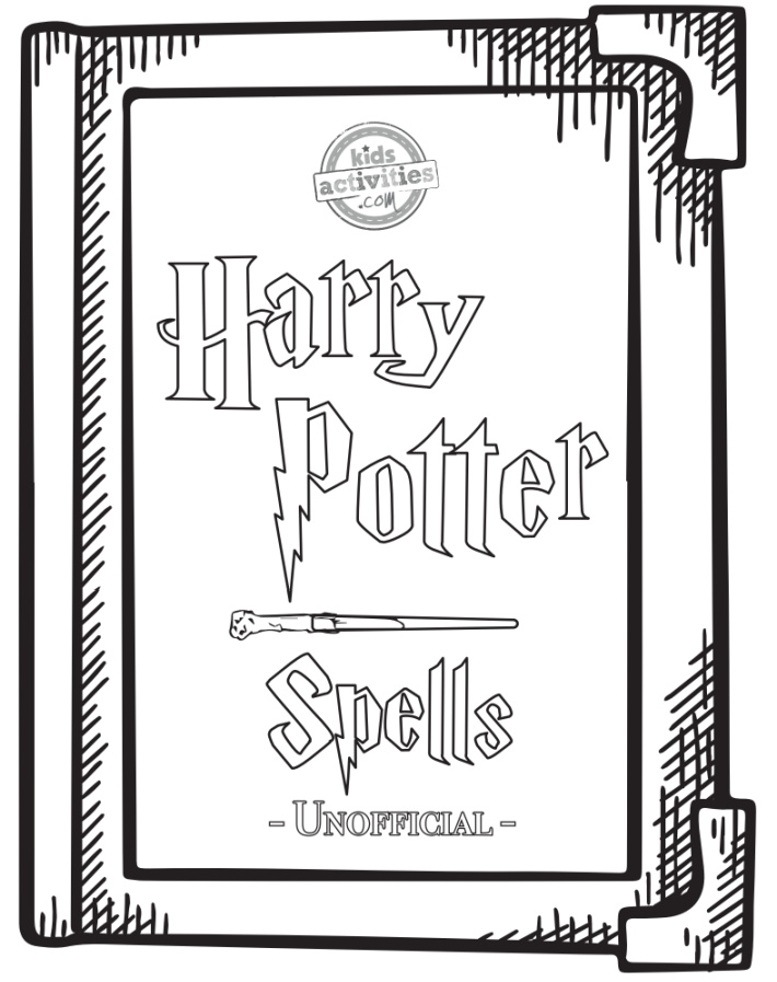 Free unofficial harry potter spells coloring pages kids activities blog