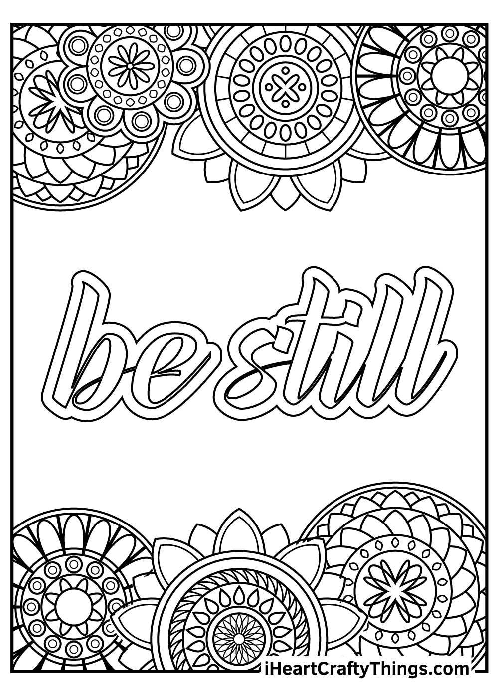 Stress relief coloring pages free printables