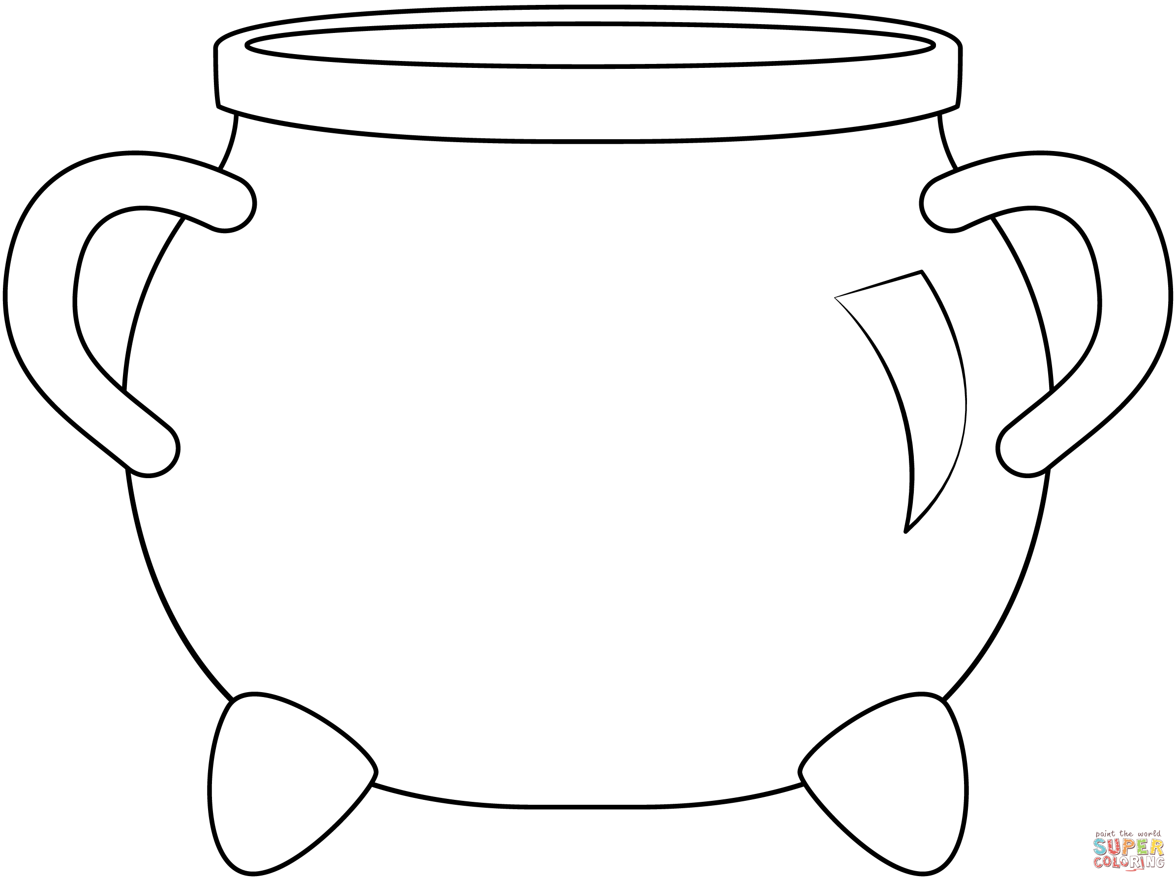 Cauldron coloring page free printable coloring pages