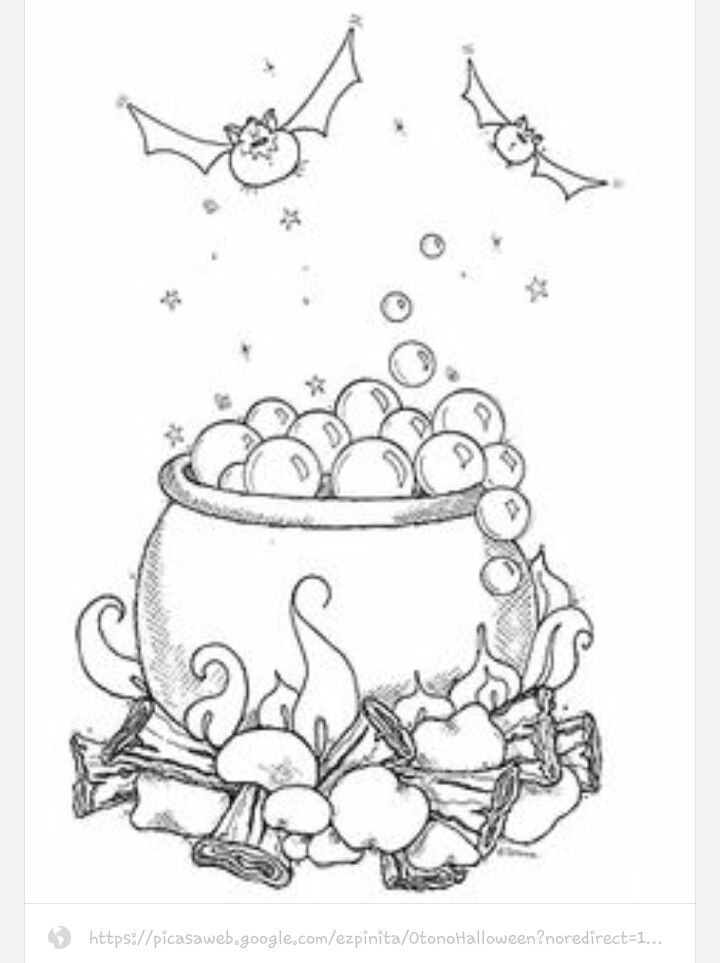 Cauldron halloween coloring pages halloween embroidery halloween coloring