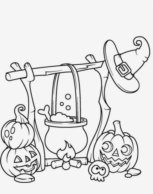 Best halloween coloring pages for kids in