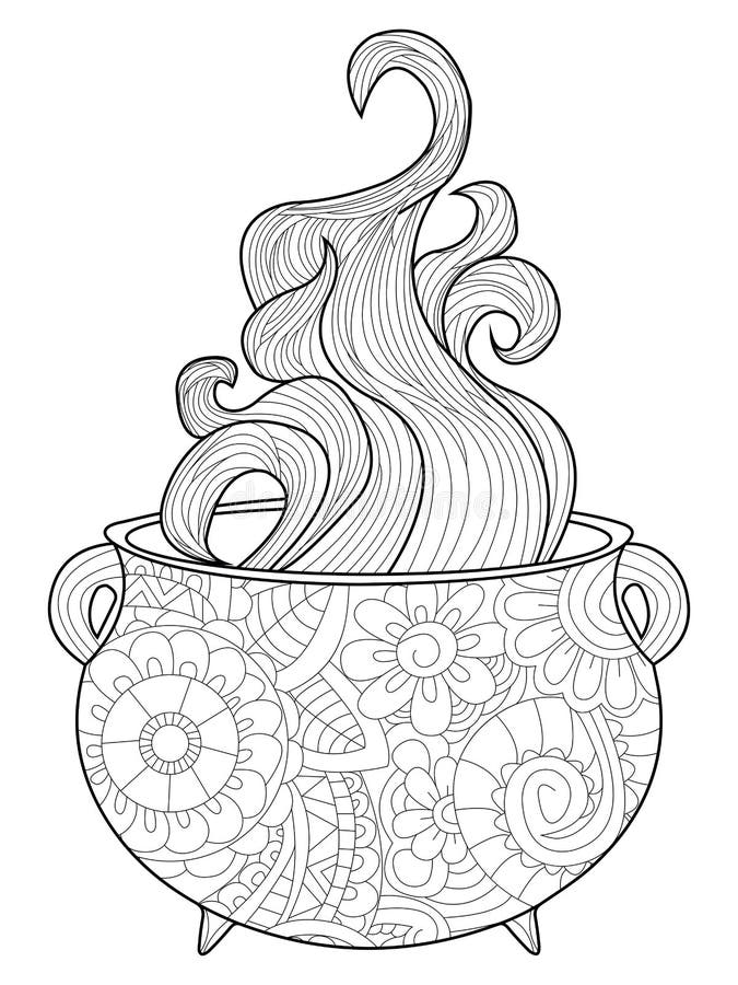 Cauldron coloring stock illustrations â cauldron coloring stock illustrations vectors clipart