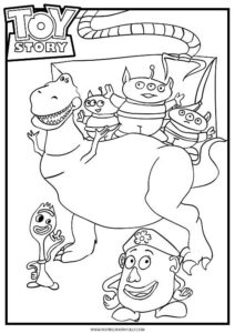 Free toy story coloring pages disney inspired