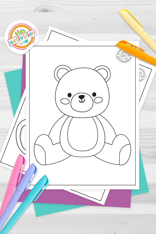 Cutest ever teddy bear coloring pages kids activities blog