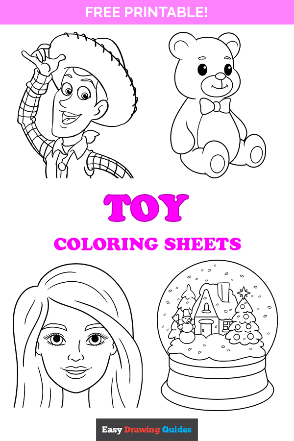 Free printable toy coloring pages for kids