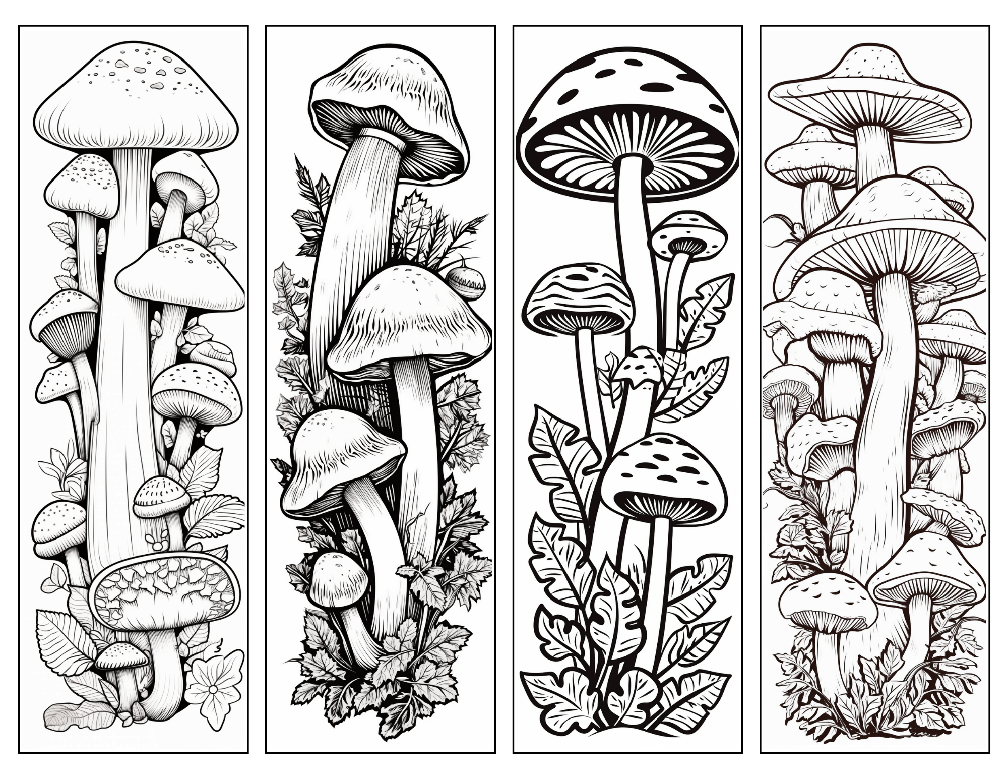 Mushroom bookmark print magic art bookmarks on paper skip to my lou