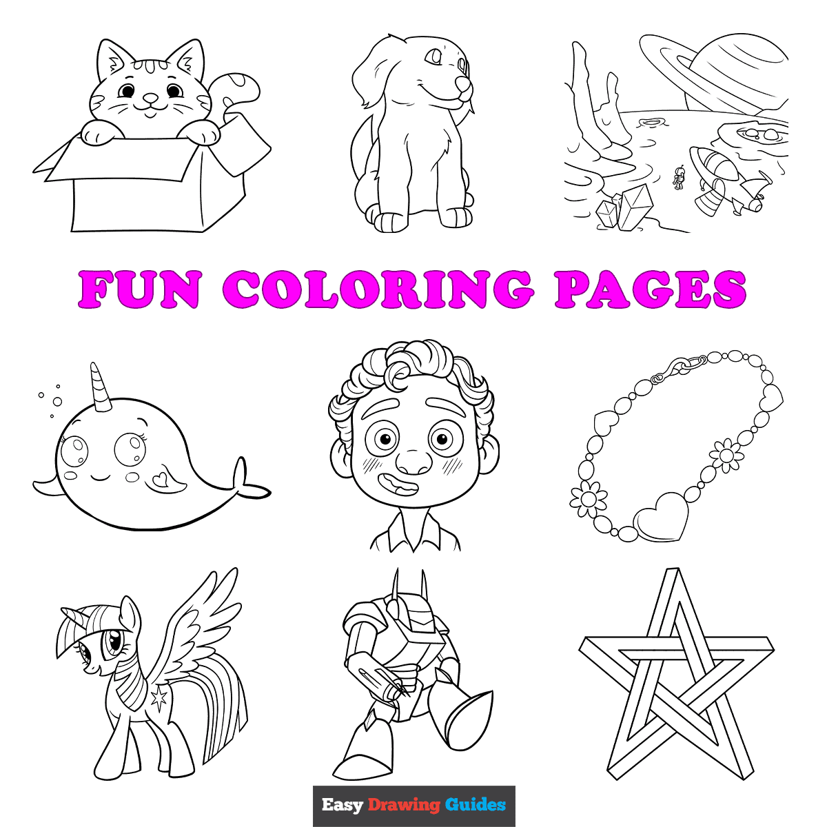 Free printable fun coloring pages for kids