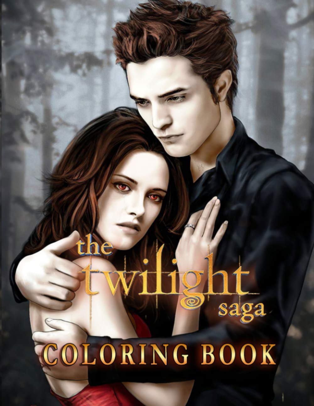 The twilight saga coloring book perfect book for fans of twilight saga with easy coloring pages in high