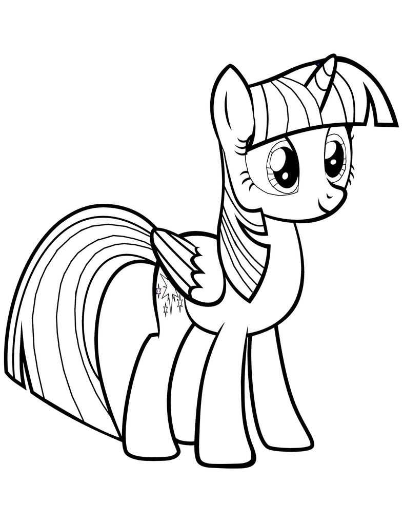 Twilight sparkle alicorn coloring page by mrowymowy on