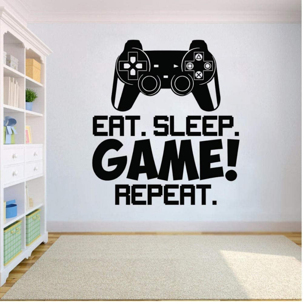 Eat sleep game repeat puter gamer wandtattoo x cm â
