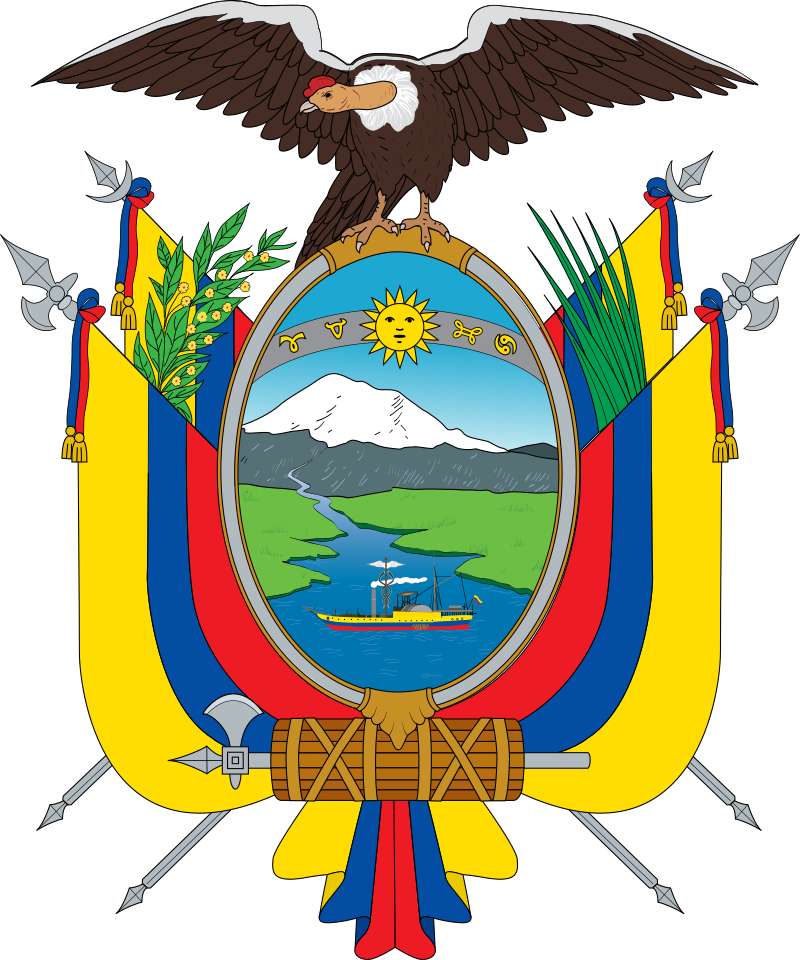 Ecuador flag map and meaning
