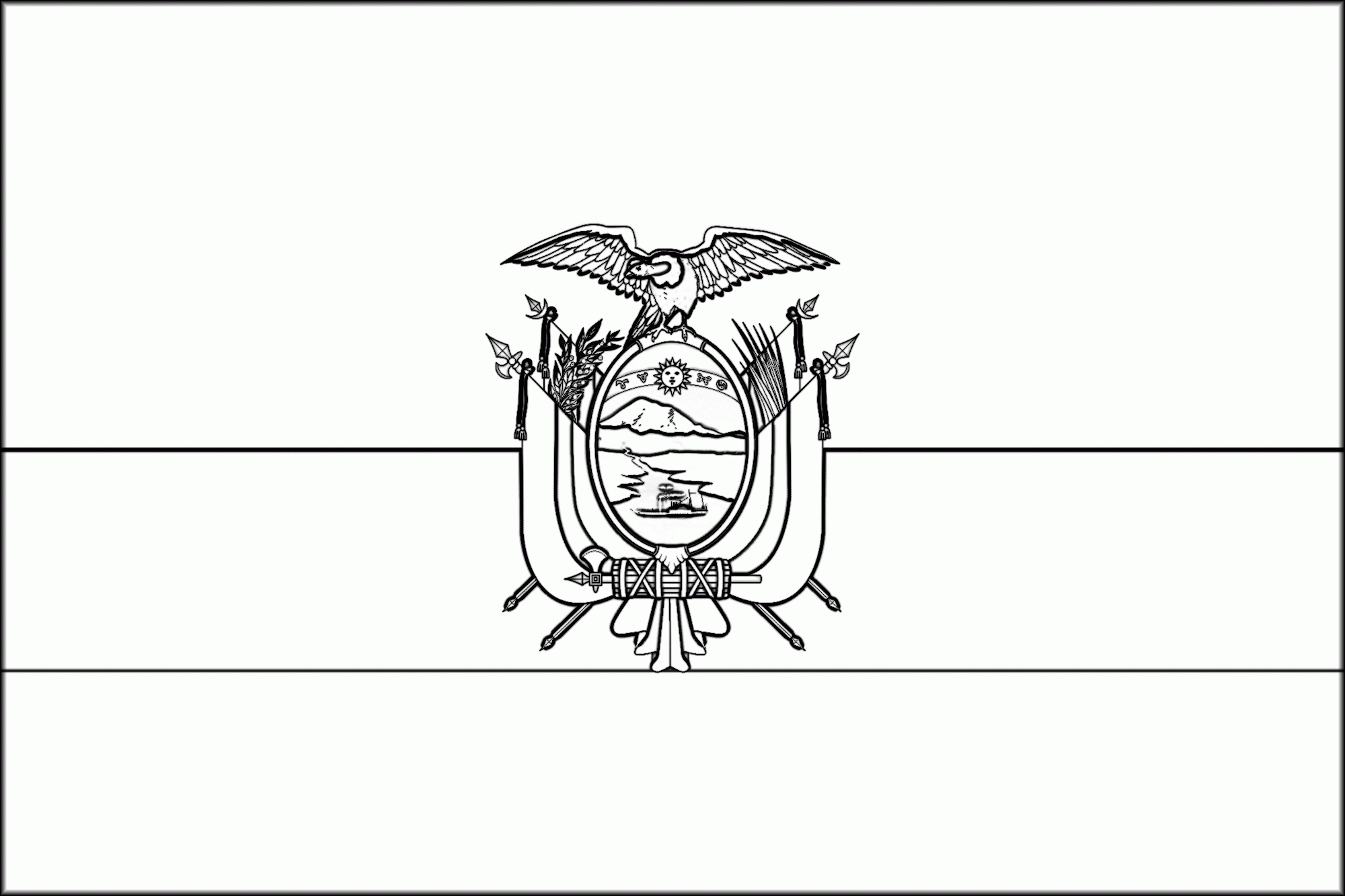 Download or print this amazing coloring page ecuador flag coloring page flag coloring pages ecuador flag coloring pages
