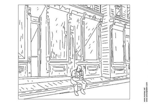 Coloring page edward hopper coloring pages edward hopper edward hopper paintings