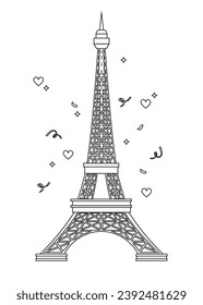 Paris coloring page images stock photos d objects vectors