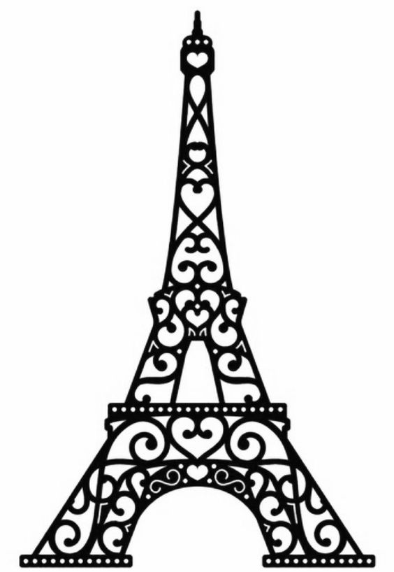 Eiffel tower template printable free