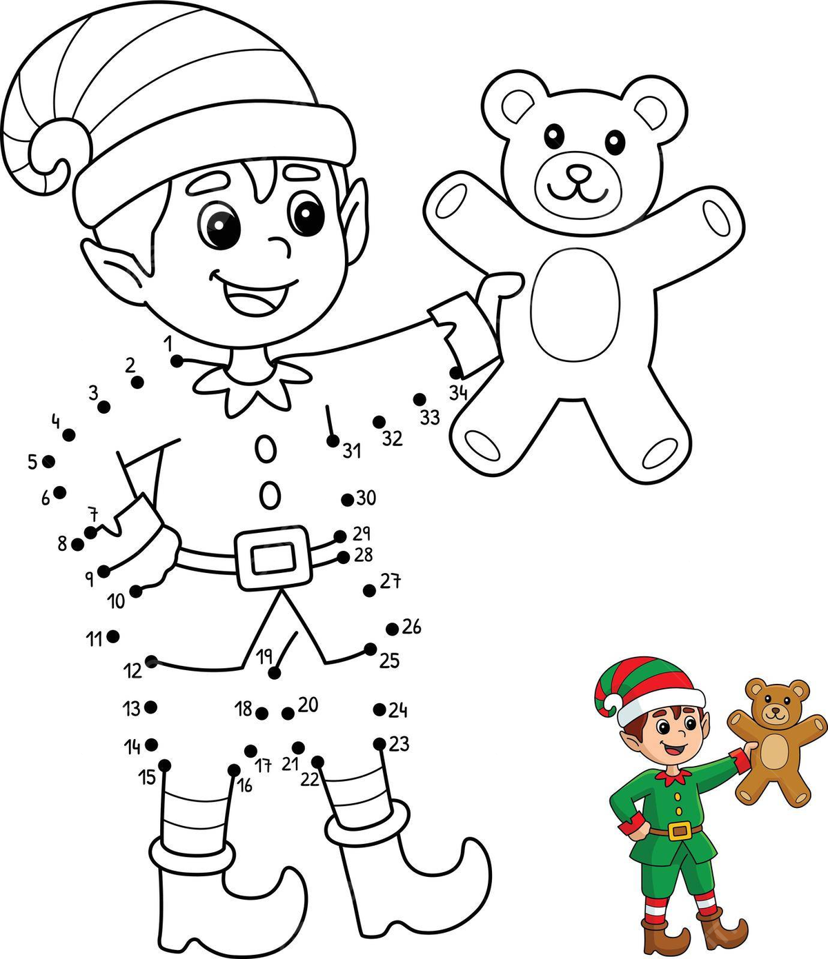 Elf coloring page png transparent images free download vector files