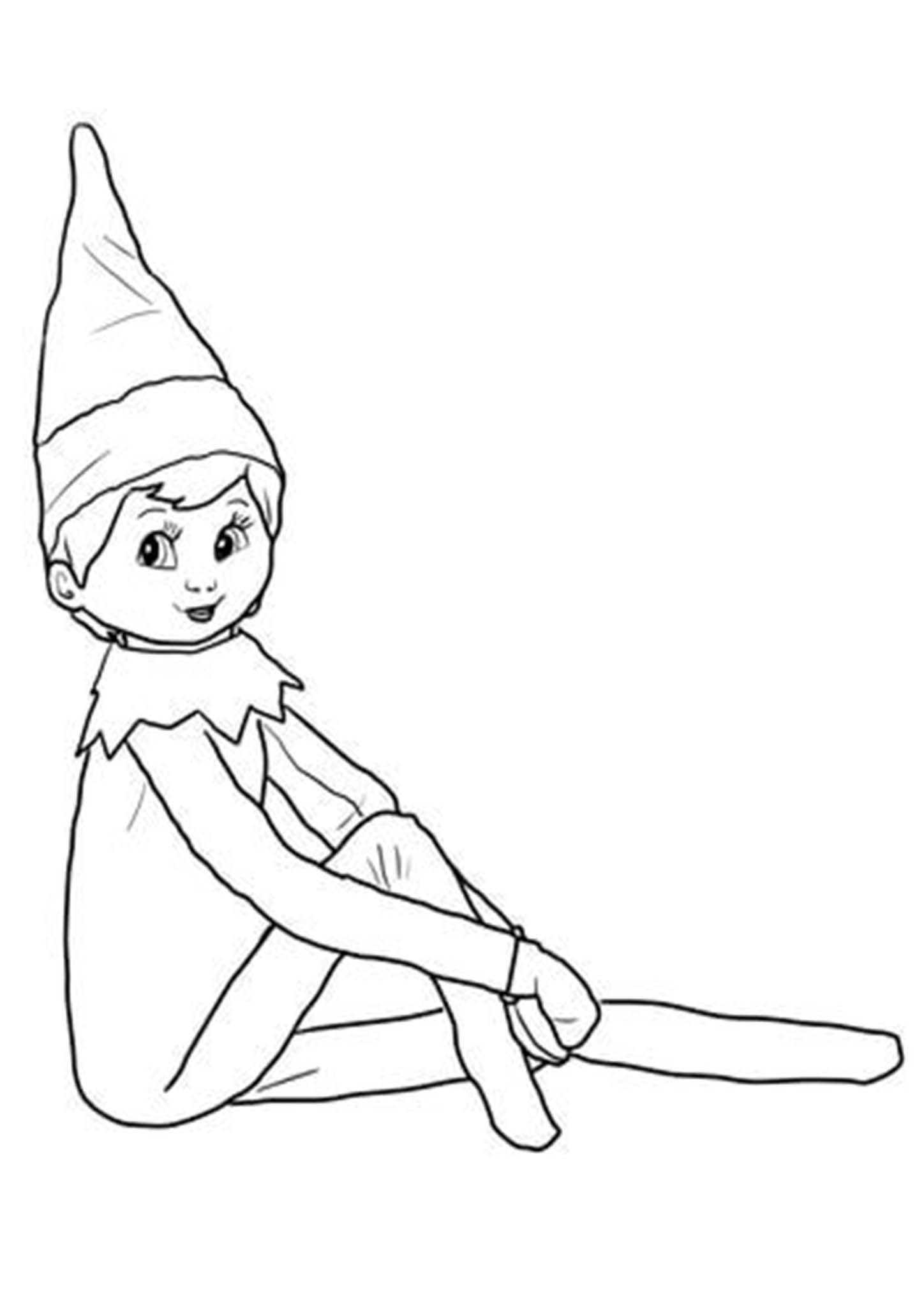 Free printable elf on the shelf coloring pages christmas elf christmas coloring pages elf on the shelf