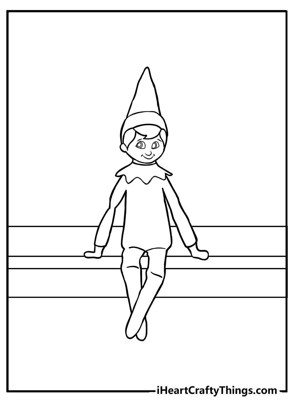 Elf on the shelf coloring pages free printables