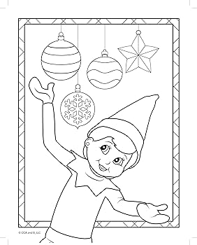 Elf on the shelf coloring book activity book eleven coloring book eleven gifts and gifts for children christmas elf on the shelf accessories elf merchandise arts crafts
