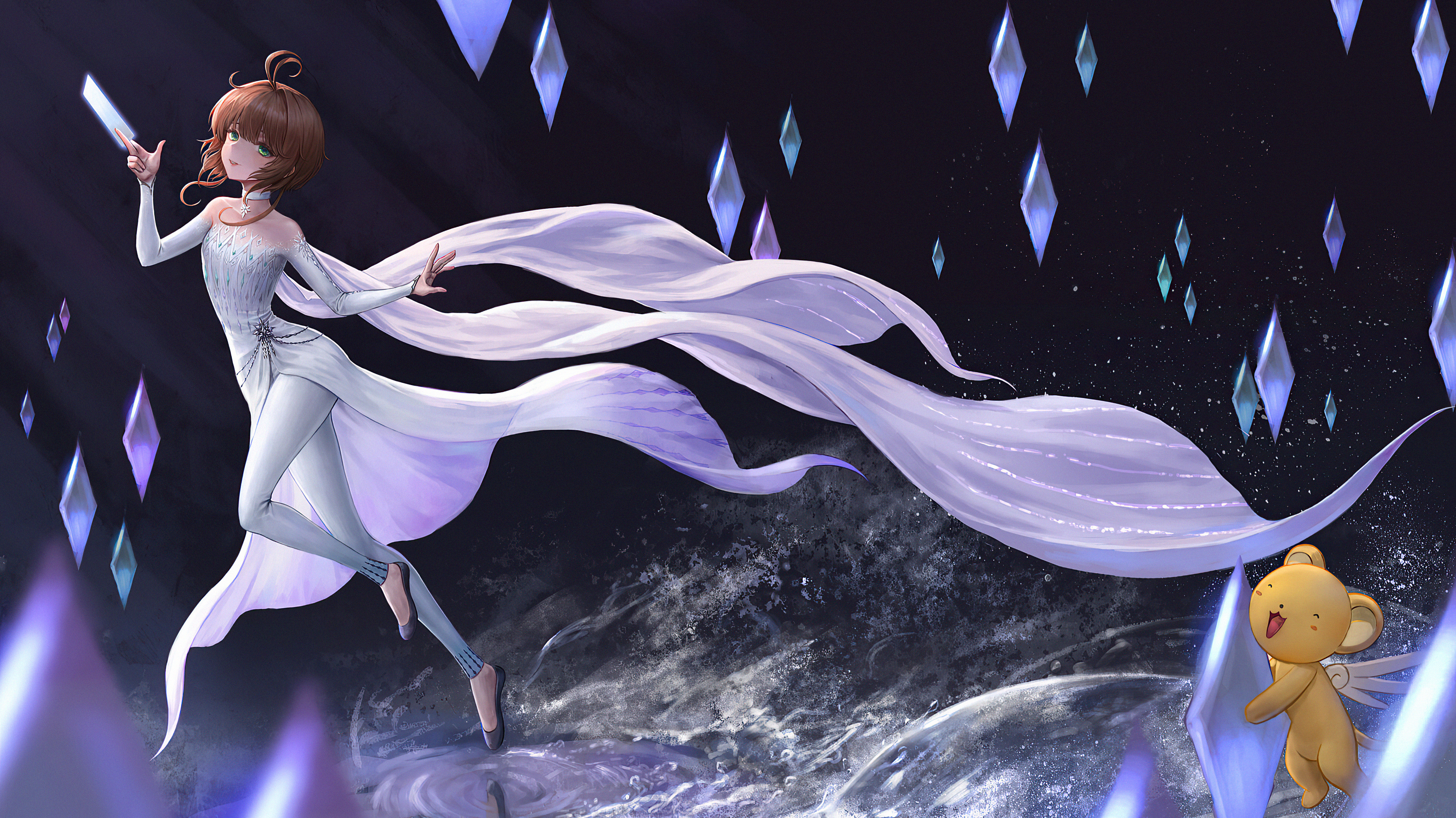 Elsa frozen anime character k hd anime k wallpapers images backgrounds photos and pictures