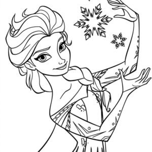 Elsa coloring pages printable for free download