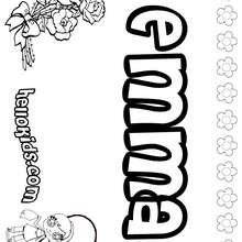 Emma coloring pages