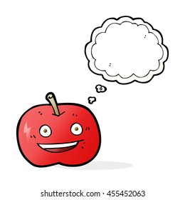 Cute scientist falling apple emoticon say vector de stock libre de regalãas