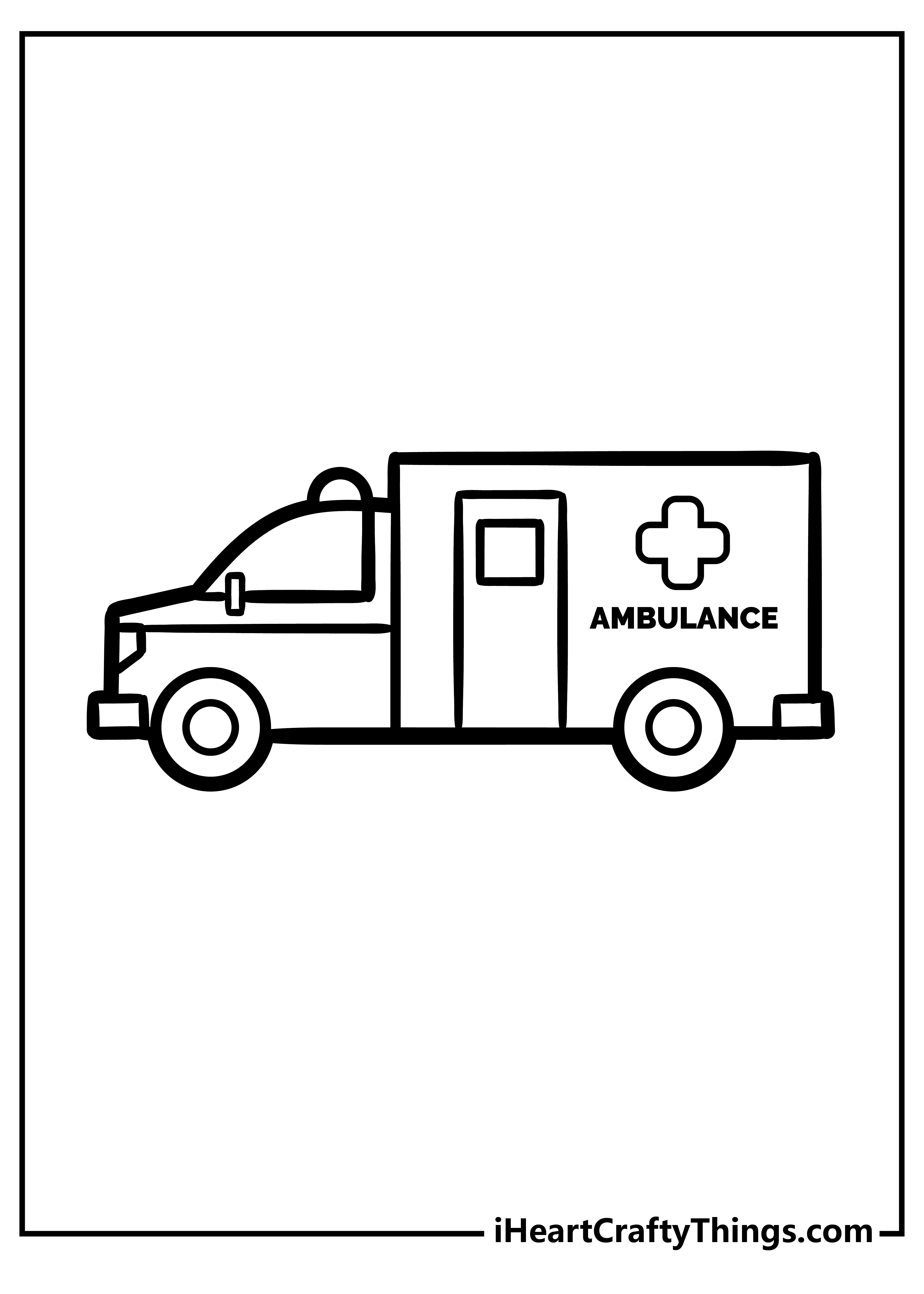 Ambulance pages free printables