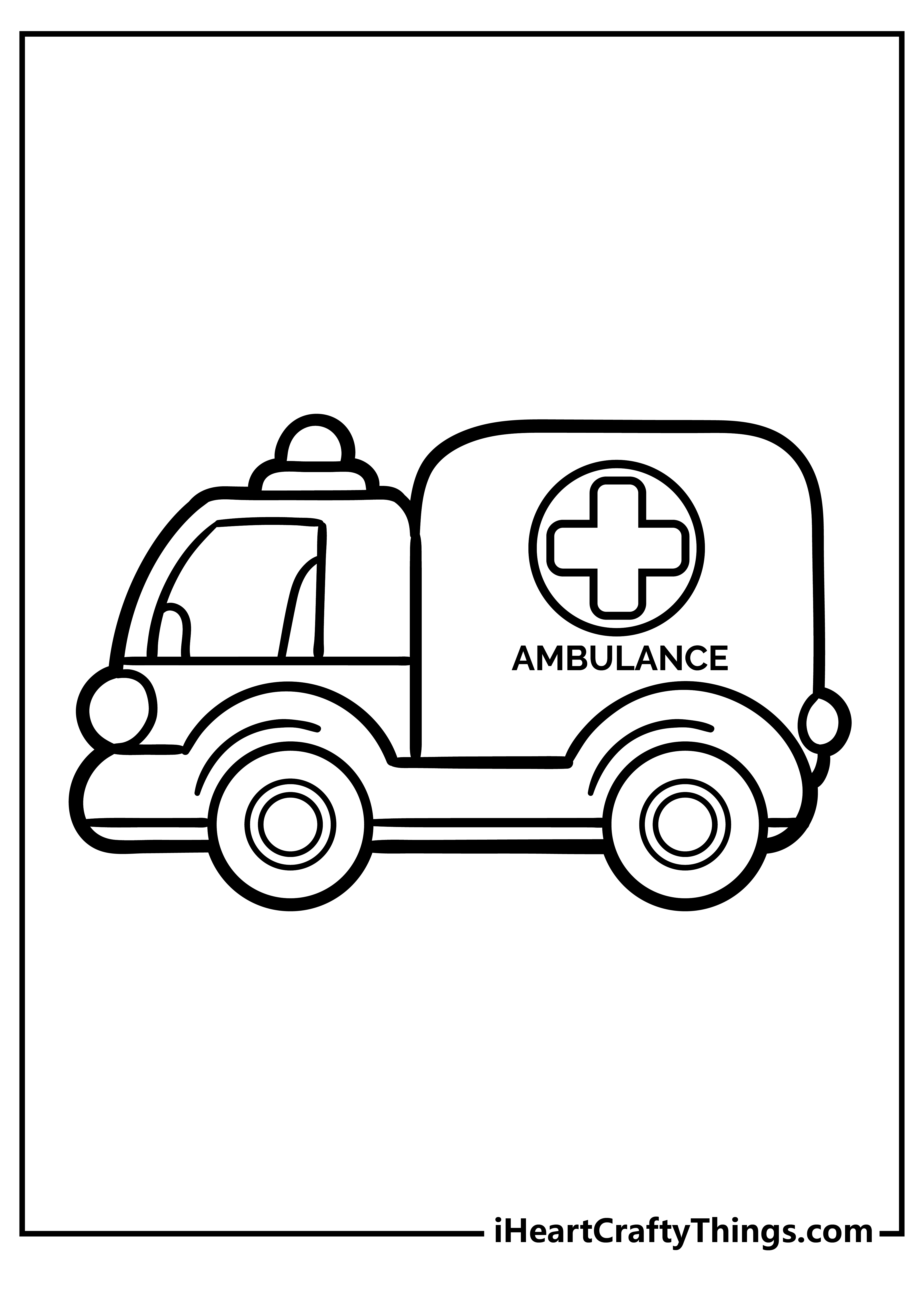 Ambulance pages free printables