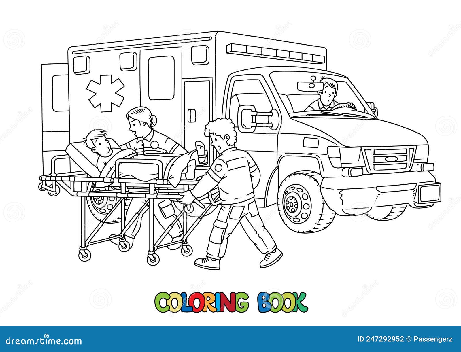 Paramedic coloring page stock illustrations â paramedic coloring page stock illustrations vectors clipart