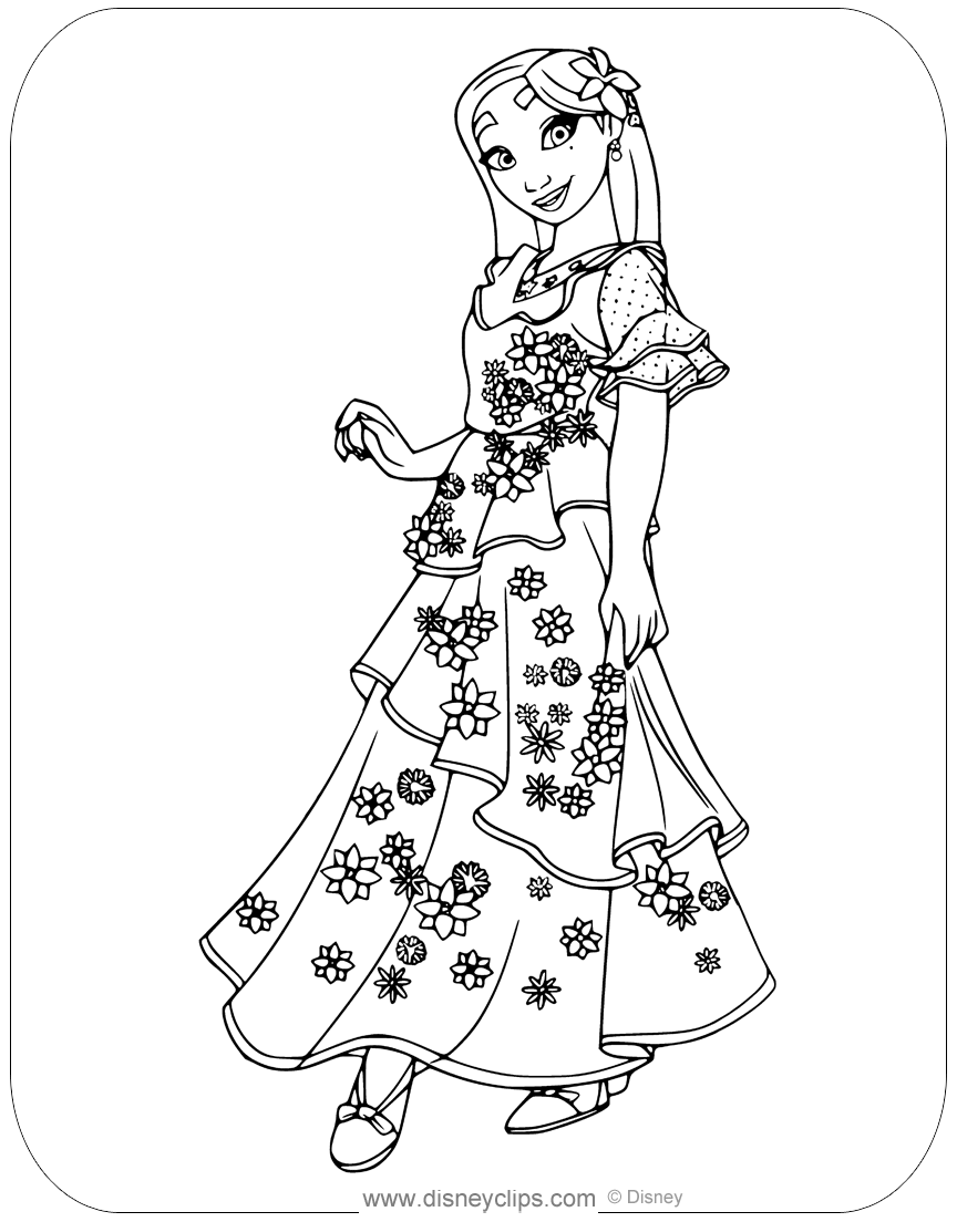 Free printable encanto coloring pages in pdf
