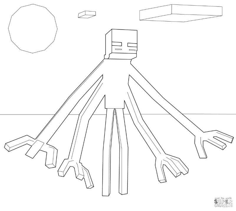 Get this mutant enderman minecraft coloring pages mtt